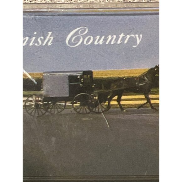 Amish Country Playing Cards With Scenic Horse & Buggy Design Plastic Case - Picture 2 of 3